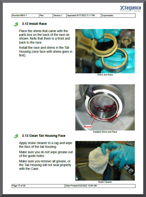 Digital Work Instructions for Manufacturing