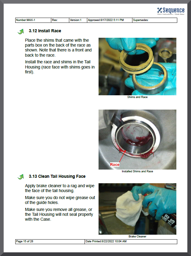 image of pdf maker in sequence software digital work instructions